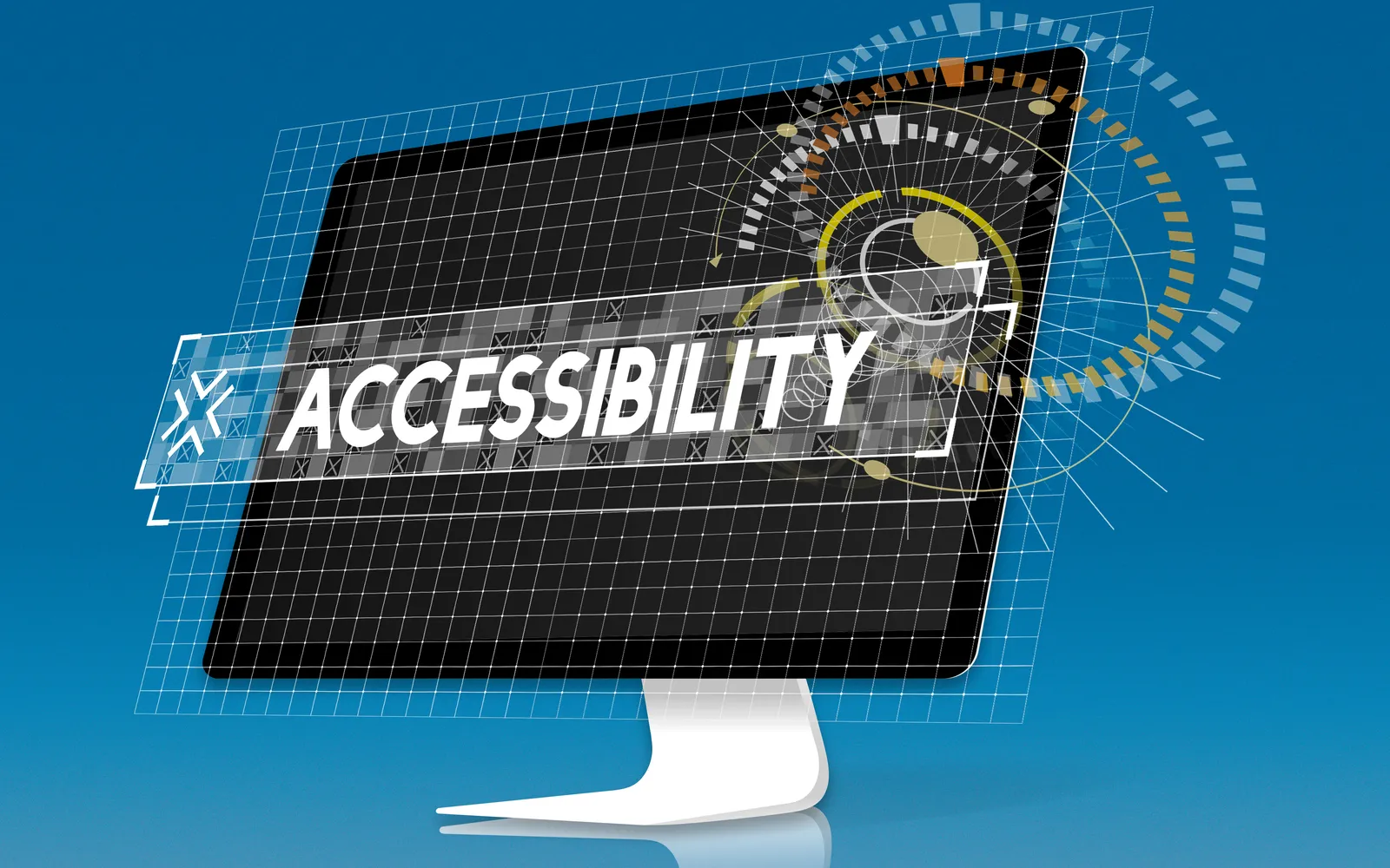 Composición editorial sobre accesibilidad y diseño web inclusivo